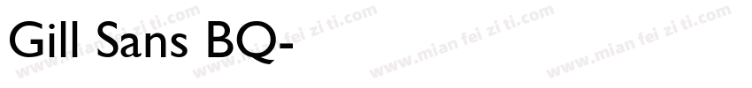 Gill Sans BQ字体转换